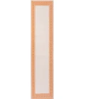 Lucia Classic Diamond Border Cream/Orange 2 ft. x 8 ft. Indoor/Outdoor Runner Rug