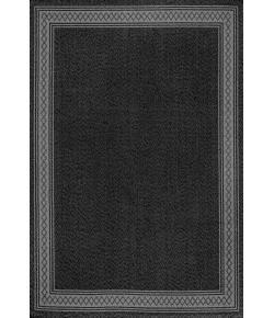 Jonathany Santa Monica SMB207G Black/Gray Area Rug 5 ft. 3 in. X 7 ft. 7 in. Rectangle