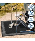 Lucia Classic Diamond Border Black/Gray 2 ft. x 8 ft. Indoor/Outdoor Runner Rug