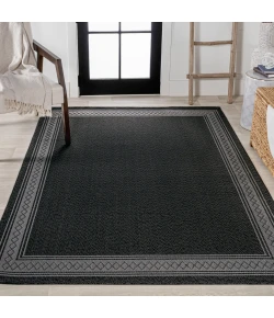 Jonathany Santa Monica SMB207G Black/Gray Area Rug 5 ft. 3 in. X 7 ft. 7 in. Rectangle