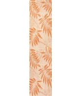 Havana Tropical Palm Leaf Cream/Orange 2 ft. x 8 ft. Indoor/Outdoor Runner Rug