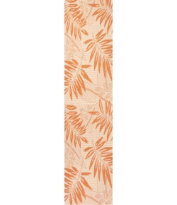Jonathany Santa Monica SMB208A Cream/Orange Area Rug 2 ft. X 8 ft. Runner
