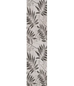 Jonathany Santa Monica SMB208B Gray/Black Area Rug 2 ft. X 8 ft. Runner