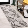 Jonathany Santa Monica SMB208B Gray/Black Area Rug 2 ft. X 8 ft. Runner