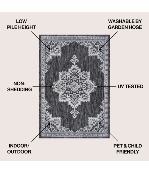 Jonathan Y SANTA MONICA Gray SMB300A 4ft. X 6ft. Rect. Rug