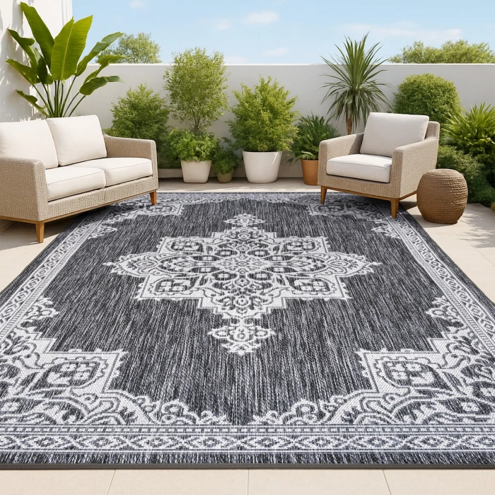Jonathan Y SANTA MONICA Gray SMB300A 5ft.3in. X 7ft.7in. Rect. Rug