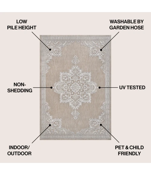Jonathan Y SANTA MONICA Beige SMB300B 3ft. X 5ft. Rect. Rug