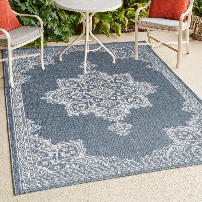 Jonathan Y SANTA MONICA Blue SMB300C 5ft.3in. X 7ft.7in. Rect. Rug