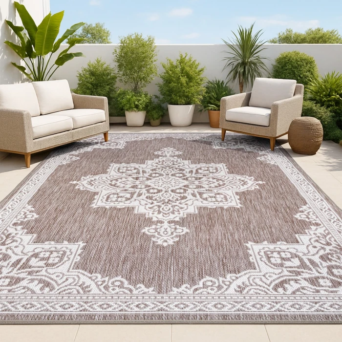 Jonathan Y SANTA MONICA Brown SMB300D 5ft.3in. X 7ft.7in. Rect. Rug