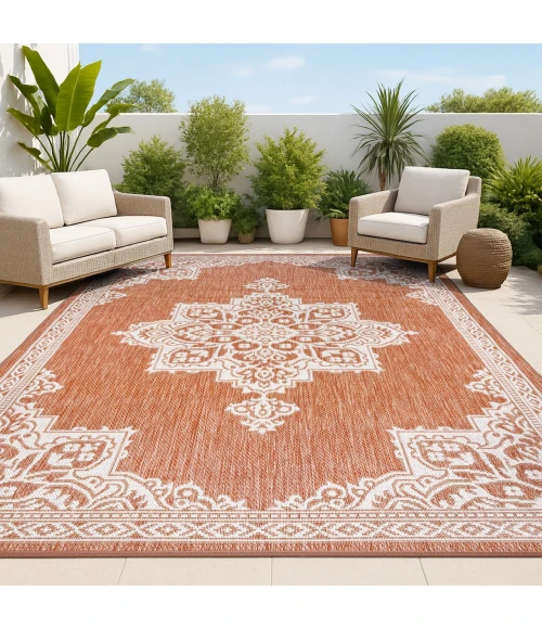 Jonathan Y SANTA MONICA Red SMB300E 4ft. X 6ft. Rect. Rug