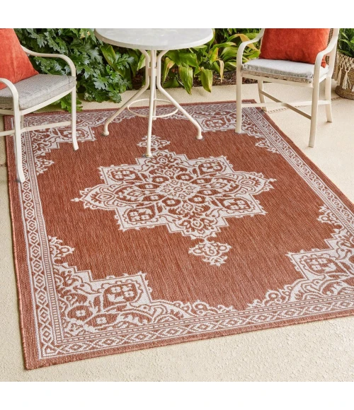 Jonathan Y SANTA MONICA Red SMB300E 4ft. X 6ft. Rect. Rug