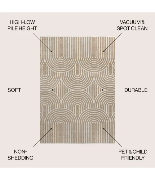 Jonathan Y SANDSTONE Beige SND100A 3ft.-11in. X 6ft. Rect. Rug