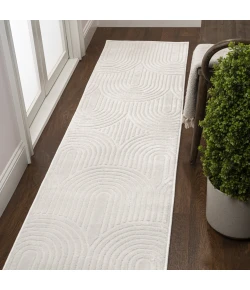 Jonathan Y SANDSTONE Cream SND100B 2ft. X 8ft. Rect. Rug