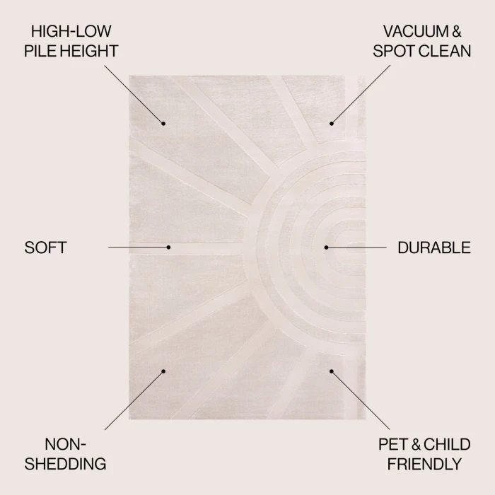 Jonathan Y SANDSTONE White SND101B 2ft.-11in. X 5ft. Rect. Rug