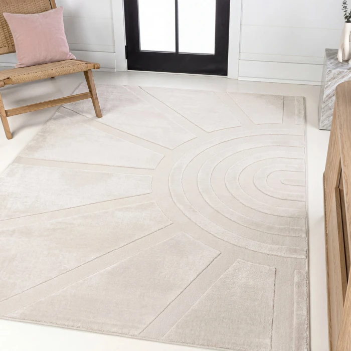 Jonathan Y SANDSTONE White SND101B 2ft.-11in. X 5ft. Rect. Rug