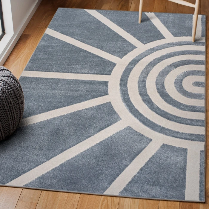Jonathan Y SANDSTONE Blue SND101C 3ft.-11in. X 6ft. Rect. Rug