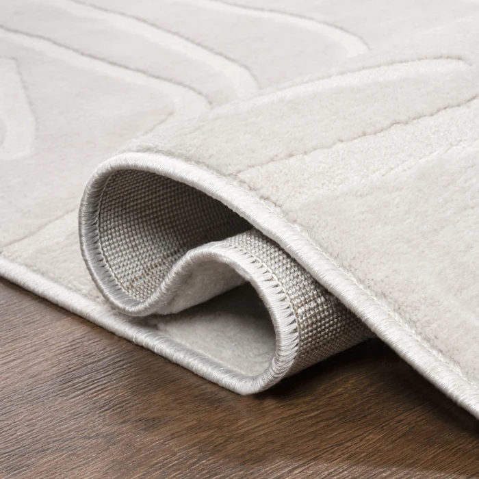 Jonathan Y SANDSTONE White SND102B 5ft.3in. X 7ft.7in. Rect. Rug