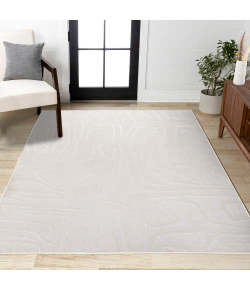 Jonathan Y SANDSTONE White SND102B 5ft.3in. X 7ft.7in. Rect. Rug