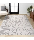 Jonathan Y SANDSTONE White SND102C 5ft.3in. X 7ft.7in. Rect. Rug