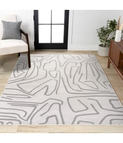 Jonathan Y SANDSTONE White SND102C 5ft.3in. X 7ft.7in. Rect. Rug