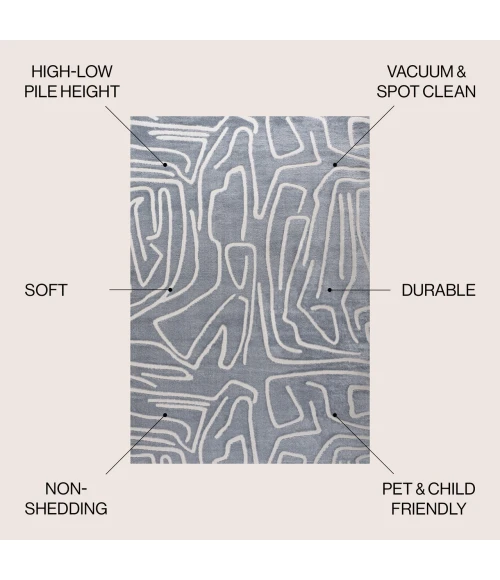 Jonathan Y SANDSTONE Blue SND102D 2ft.-11in. X 5ft. Rect. Rug