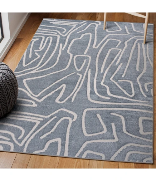 Jonathan Y SANDSTONE Blue SND102D 2ft.-11in. X 5ft. Rect. Rug