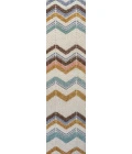 Elin Chevron High-Low Multi/Cream 2 ft. x 8 ft. Runner Rug