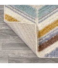 Elin Chevron High-Low Multi/Cream 4 ft. x 6 ft. Area Rug
