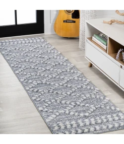 Jonathany Santa Theresa SNT102A Gray/Cream Area Rug 2 ft. 2 in. X 8 ft. Runner