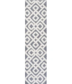 Jonathany Santa Theresa SNT103B Cream/Gray Area Rug 2 ft. 2 in. X 8 ft. Runner