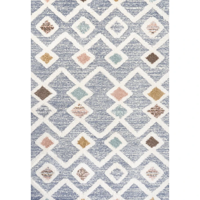 Monique Trellis High-Low Multi/Gray 3 ft. x 5 ft. Area Rug