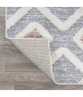 Monique Trellis High-Low Multi/Gray 3 ft. x 5 ft. Area Rug
