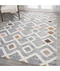 Monique Trellis High-Low Multi/Gray 3 ft. x 5 ft. Area Rug