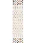 Pia Moroccan Trellis Plush Carved Multi/Cream 2 ft. x 8 ft. Runner Rug