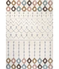 Pia Moroccan Trellis Plush Carved Multi/Cream 5 ft. x 8 ft. Area Rug