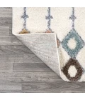 Pia Moroccan Trellis Plush Carved Multi/Cream 2 ft. x 8 ft. Runner Rug