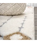 Pia Moroccan Trellis Plush Carved Multi/Cream 2 ft. x 8 ft. Runner Rug