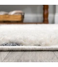 Pia Moroccan Trellis Plush Carved Multi/Cream 2 ft. x 8 ft. Runner Rug