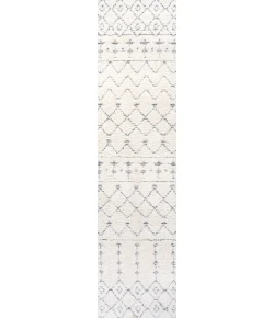 Jonathany Santa Theresa SNT105B Cream/Gray Area Rug 2 ft. 2 in. X 8 ft. Runner