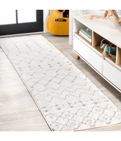 Jonathany Santa Theresa SNT105B Cream/Gray Area Rug 2 ft. 2 in. X 8 ft. Runner