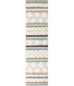 Jonathany Santa Theresa SNT106A Multi/Cream Area Rug 2 ft. 2 in. X 8 ft. Runner