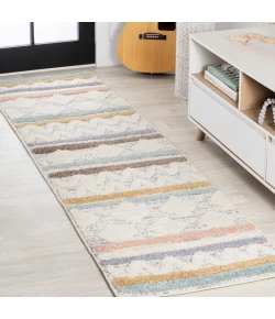 Jonathany Santa Theresa SNT106A Multi/Cream Area Rug 2 ft. 2 in. X 8 ft. Runner