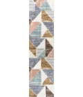 Aileen Geometric Scandi Colorblock Carved Multi 2 ft. x 8 ft. Runner Rug