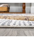 Aileen Geometric Scandi Colorblock Carved Multi 2 ft. x 8 ft. Runner Rug