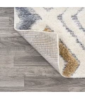 Amira Diamond Tribal High-Low Multi/Cream 2 ft. x 8 ft. Runner Rug