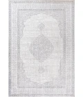 Mughal Ornate Medallion Traditional Gray 8 ft. x 10 ft. Area Rug