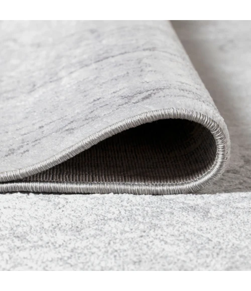 Mughal Ornate Medallion Traditional Gray 2 ft. x 8 ft. Runner Rug