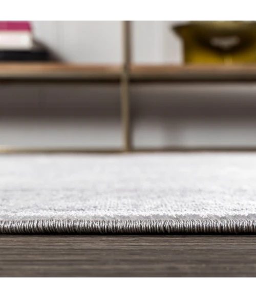 Mughal Ornate Medallion Traditional Gray 2 ft. x 8 ft. Runner Rug