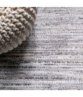 Loom Modern Strie' Gray/Black 8 ft. x 10 ft. Area Rug