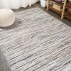 Jonathany Silk Orchid SOR200A Gray/Black Area Rug 5 ft. X 8 ft. Rectangle